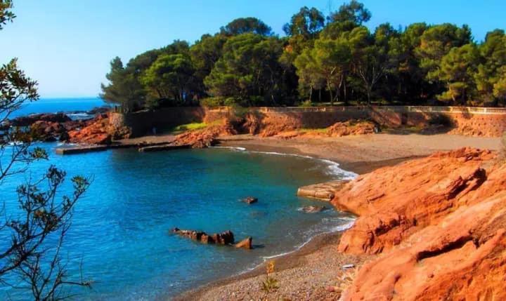 10 A 12 Pers Famille Amateurs Randonnee Boulouris Panorama Saint Raphael Tennis Piscine Partage Exterior foto