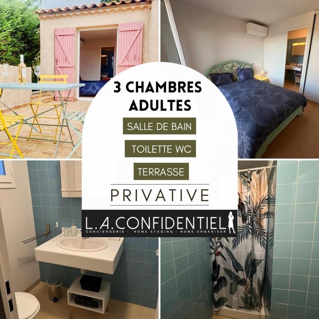 10 A 12 Pers Famille Amateurs Randonnee Boulouris Panorama Saint Raphael Tennis Piscine Partage Exterior foto